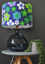 Load image into Gallery viewer, Recycled blue glass table lamp base
