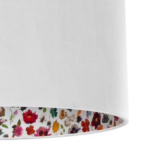 Liberty of London Floral Edit with ivory velvet lampshade