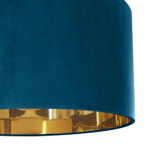 Load image into Gallery viewer, Teal velvet with mirror gold liner