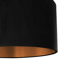 Load image into Gallery viewer, Jet black velvet with brushed copper liner