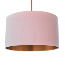Load image into Gallery viewer, Blush pink velvet with brushed copper liner