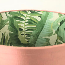 Load image into Gallery viewer, BEST SELLING: Blush silk with green leaf lampshade