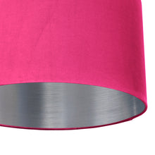 Load image into Gallery viewer, Hot pink velvet with brushed silver liner