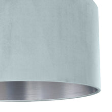 Load image into Gallery viewer, Duck egg blue velvet with brushed silver liner