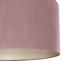 Load image into Gallery viewer, Dusty pink velvet with champagne liner lampshade