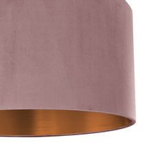 Load image into Gallery viewer, Dusty pink velvet with brushed copper liner