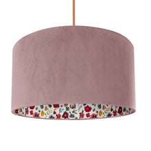 Load image into Gallery viewer, Liberty of London Floral Edit with dusty pink velvet lampshade