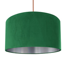 Load image into Gallery viewer, Emerald green velvet with brushed silver liner