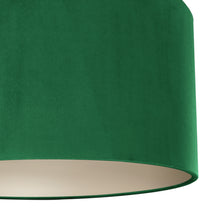 Load image into Gallery viewer, Emerald green velvet with champagne liner lampshade