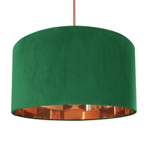 Load image into Gallery viewer, Emerald green velvet with mirror copper liner