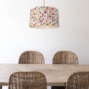 Liberty of London Floral Edit with champagne liner lampshade