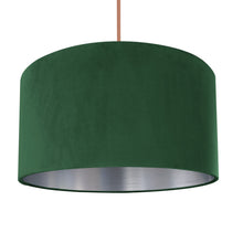 Load image into Gallery viewer, Forest green velvet with brushed silver liner