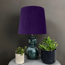 Load image into Gallery viewer, French drum lampshade with purple velvet
