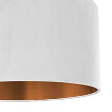 Load image into Gallery viewer, Ivory velvet with brushed copper liner
