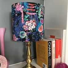Load image into Gallery viewer, RESERVED FOR LAURA: Liberty of London floral cotton with white opaque lampshade