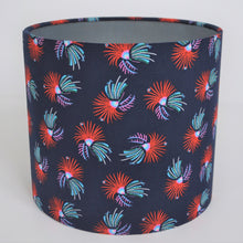 Load image into Gallery viewer, Liberty of London cotton fabric with metallic silver lampshade