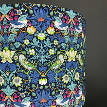 Load image into Gallery viewer, Liberty of London &#39;Strawberry Thief&#39; with mirror copper lampshade