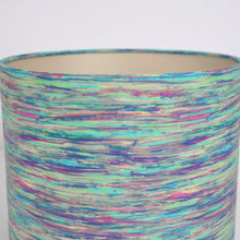 Load image into Gallery viewer, Liberty of London soft stripe with champagne metallic lampshade