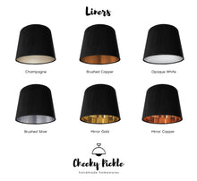 Load image into Gallery viewer, French drum lampshade with smokey grey velvet