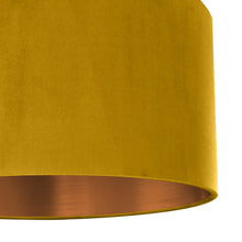 Load image into Gallery viewer, Mustard velvet with brushed copper liner