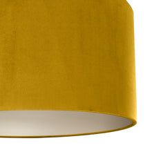 Load image into Gallery viewer, Mustard velvet with champagne liner lampshade