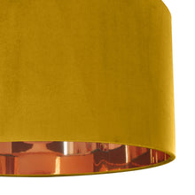 Load image into Gallery viewer, Mustard velvet with mirror copper liner