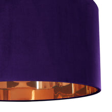 Load image into Gallery viewer, Purple velvet with mirror copper liner