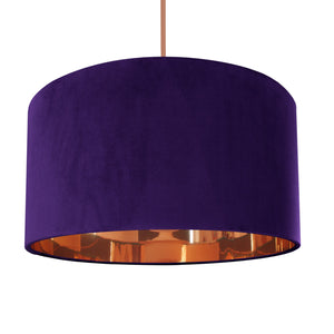 Purple velvet with mirror copper liner