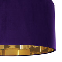 Load image into Gallery viewer, Purple velvet with mirror gold liner