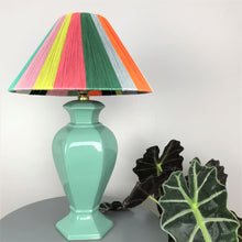 Load image into Gallery viewer, Reloved rainbow thread lampshade