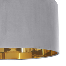 Load image into Gallery viewer, Soft grey velvet with mirror gold liner