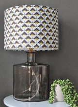 Load image into Gallery viewer, Recycled smokey glass table lamp base